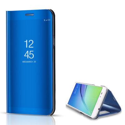 Кожени калъфи Кожени калъфи за Samsung  Калъф тефтер огледален CLEAR VIEW за Samsung Galaxy Note 10 N970F син 